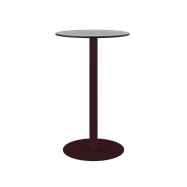 Burgundy Halo Bar Table